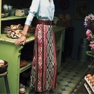 Anthropologie Vanessa Virginia Knit Fairisle Maxi Skirt